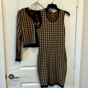 Knit dress and matching sweater